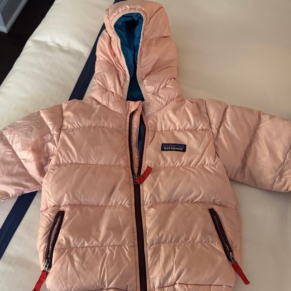 Patagonia Kids Light Pink Puffer Coat